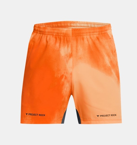 Turuncu Erkek Project Rock Ultimate 5" Baskılı Antrenman Şortu