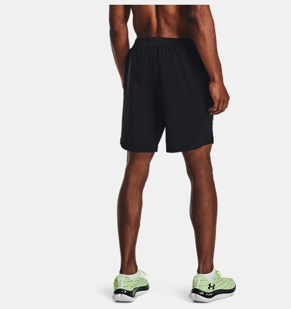 Siyah Erkek UA Launch 2'si 1 arada Koşu Şortu