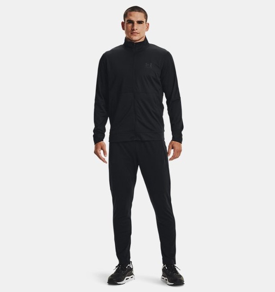 Siyah Erkek UA Pique Track Eşofman Altı