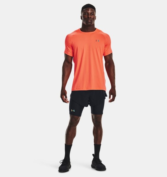 Turuncu Erkek UA RUSH™ Baskılı Kısa Kollu T-shirt