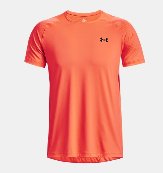 Turuncu Erkek UA RUSH™ Baskılı Kısa Kollu T-shirt