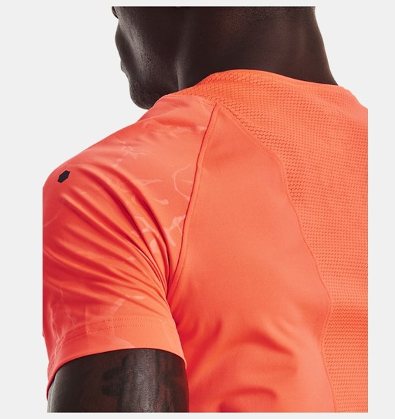 Turuncu Erkek UA RUSH™ Baskılı Kısa Kollu T-shirt