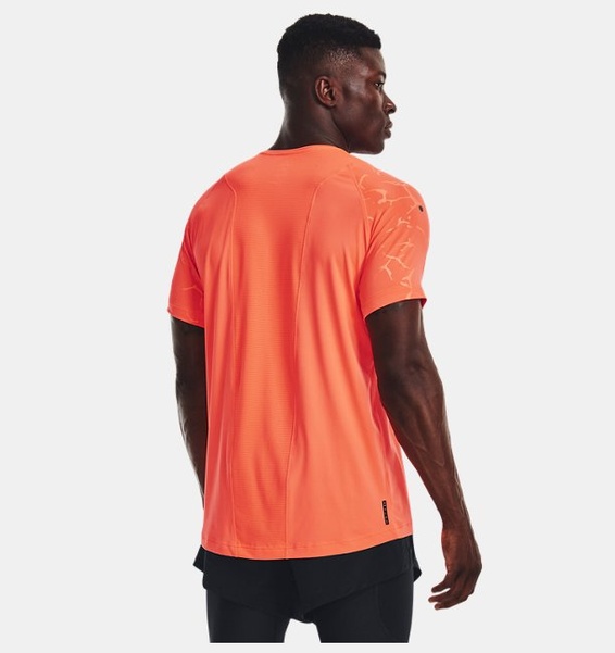 Turuncu Erkek UA RUSH™ Baskılı Kısa Kollu T-shirt