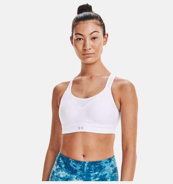 Beyaz Kadın UA Infinity High Spor Sütyeni