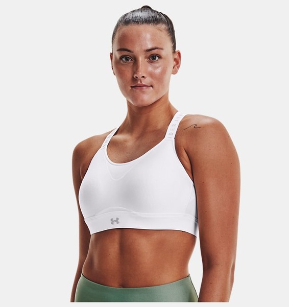 Beyaz Kadın UA Infinity High Spor Sütyeni