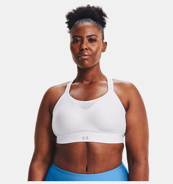 Beyaz Kadın UA Infinity High Spor Sütyeni