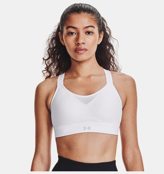 Beyaz Kadın UA Infinity High Spor Sütyeni
