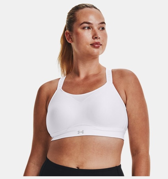 Beyaz Kadın UA Infinity High Spor Sütyeni
