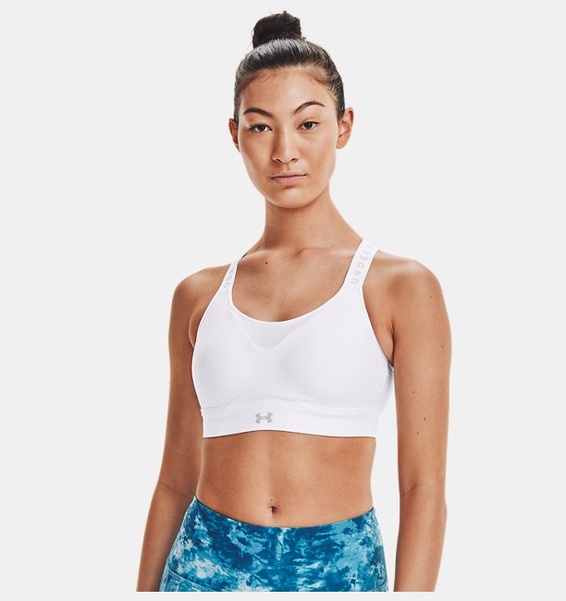 Beyaz Kadın UA Infinity High Spor Sütyeni
