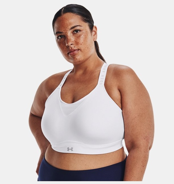 Beyaz Kadın UA Infinity High Spor Sütyeni