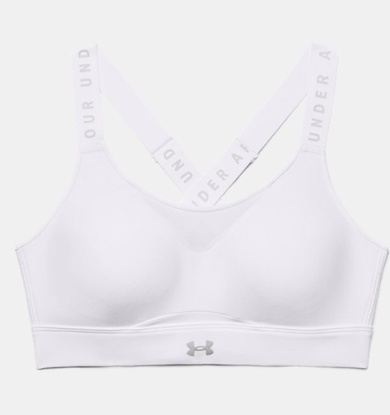 Beyaz Kadın UA Infinity High Spor Sütyeni