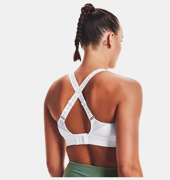 Beyaz Kadın UA Infinity High Spor Sütyeni