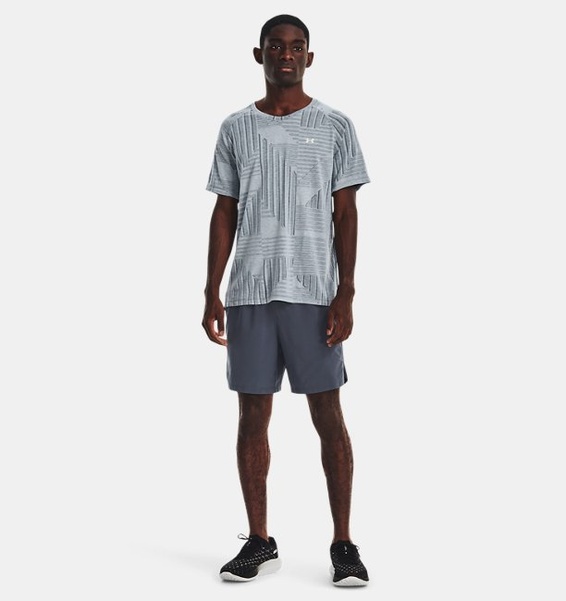 Gri Erkek UA Launch 2'si 1 arada Koşu Şortu