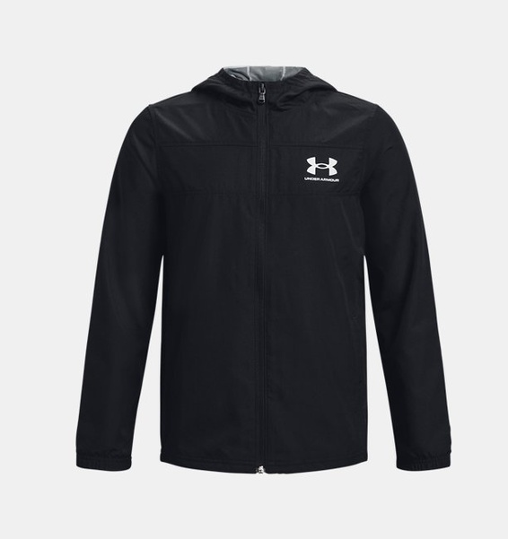 Siyah Çocuk UA Sportstyle Rüzgarlık