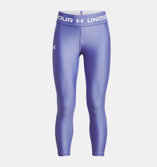 Kız Çocuk HeatGear® Armour Bilekte Crop Mavi