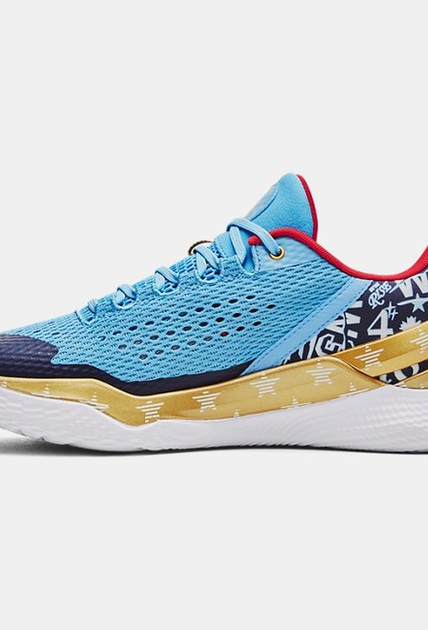Unisex Curry 2 Low FloTro Basketbol Ayakkabısı Mavi 196040511436