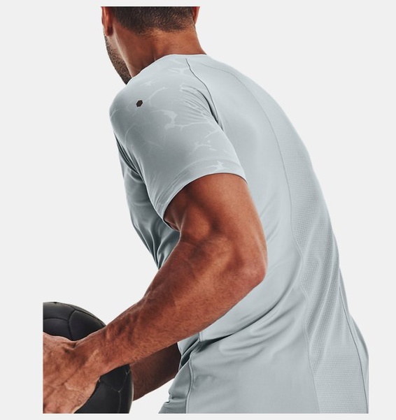 Mavi Erkek UA RUSH™ Baskılı Kısa Kollu T-shirt