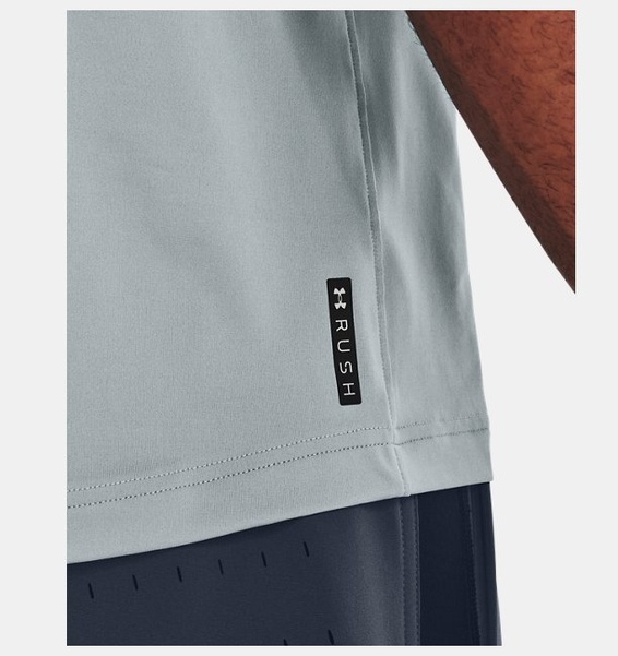 Mavi Erkek UA RUSH™ Baskılı Kısa Kollu T-shirt