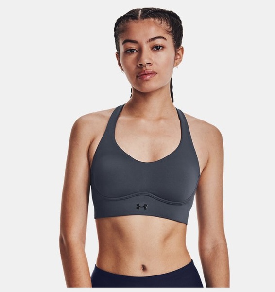 Gri Kadın UA Vanish Elite Mid Spor Sütyeni