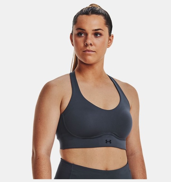 Gri Kadın UA Vanish Elite Mid Spor Sütyeni