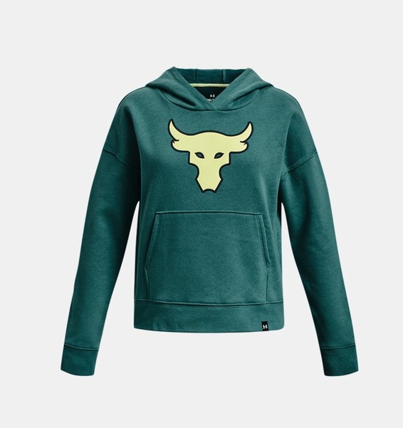 Yeşil Kız Çocuk Project Rock Heavyweight Terry Brahma Bull Kapüşonlu Üst