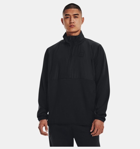 Siyah Erkek UA AF Storm 1/2 Zip Sweatshirt