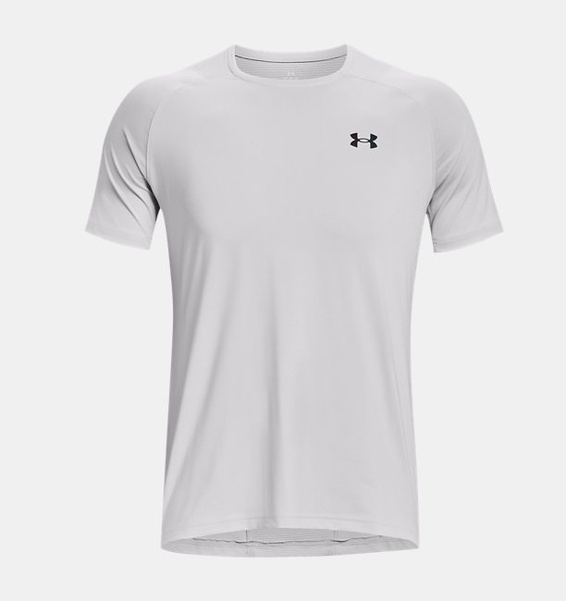 Gri Erkek UA RUSH™ Baskılı Kısa Kollu T-shirt