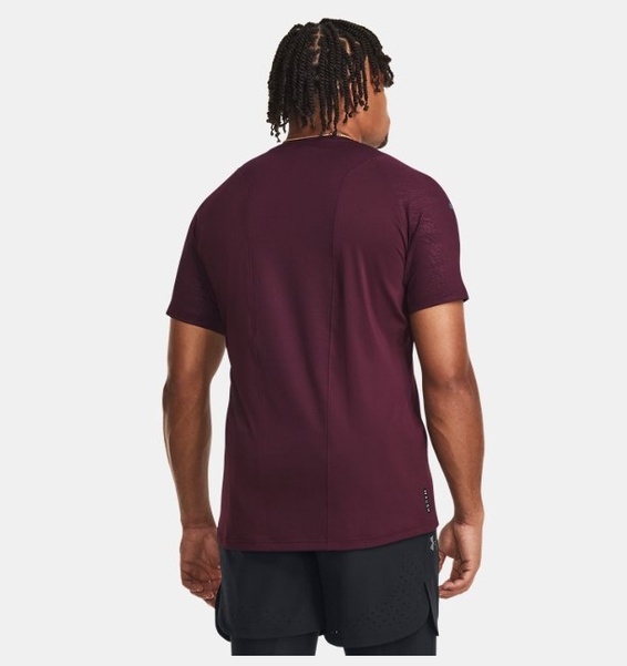 Kırmızı Erkek UA RUSH™ Baskılı Kısa Kollu T-shirt