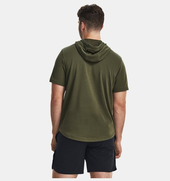 Yeşil Erkek Project Rock Terry Kısa Kollu Kapüşonlu Üst