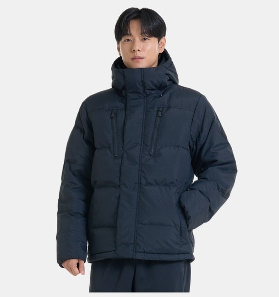 Siyah Erkek ColdGear® Infrared Down Crinkle Mont