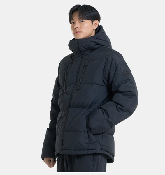 Siyah Erkek ColdGear® Infrared Down Crinkle Mont