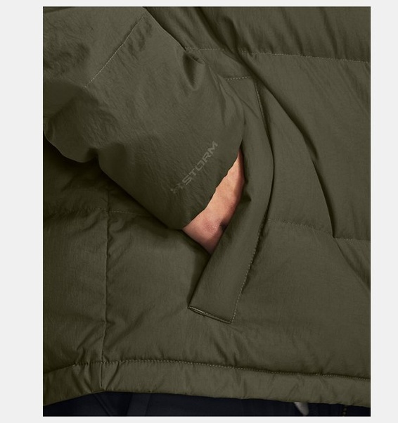 Haki Erkek ColdGear® Infrared Down Crinkle Mont