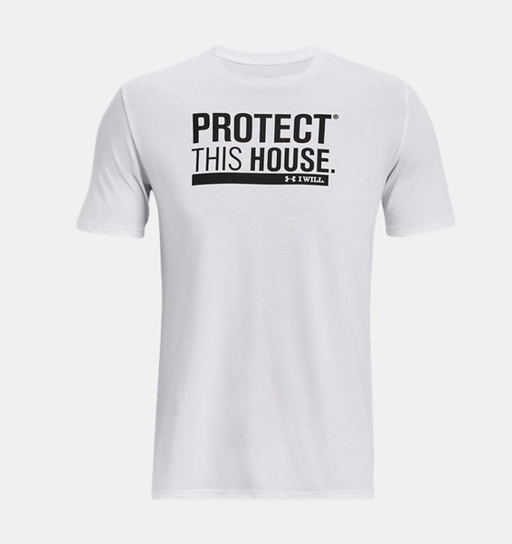 Beyaz Erkek UA Protect This House Kısa Kollu T-shirt