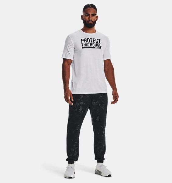 Beyaz Erkek UA Protect This House Kısa Kollu T-shirt