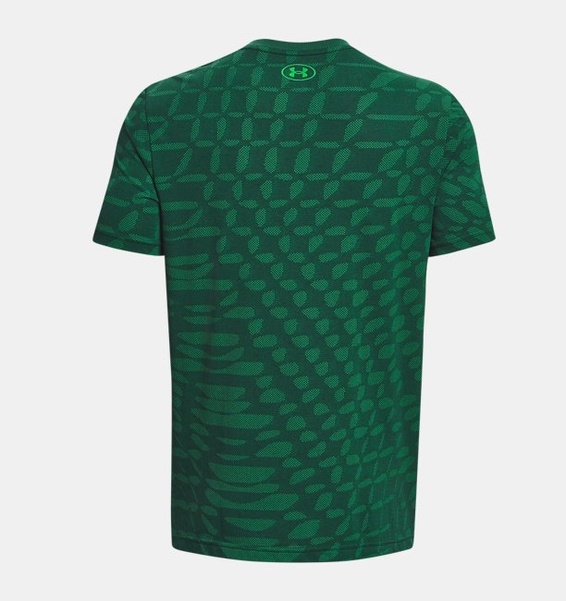 Yeşil Erkek UA Dikişsiz Ripple Kısa Kollu T-shirt