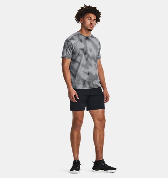 Siyah Erkek UA Meridian Baskılı Kısa Kollu T-shirt