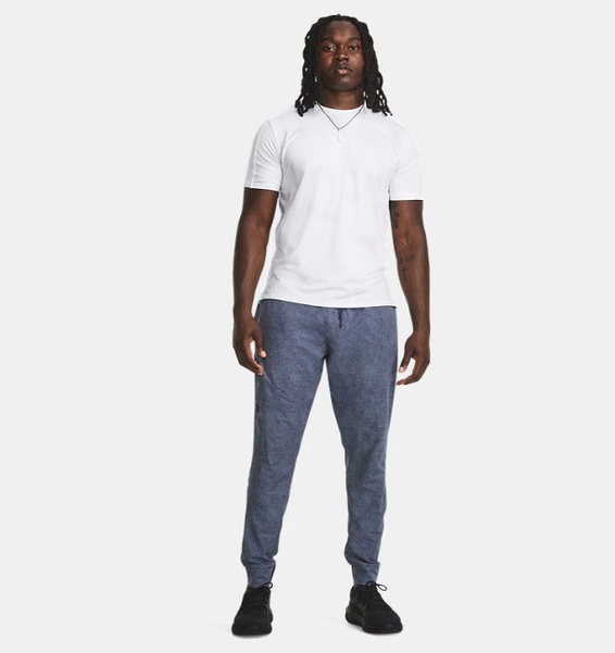 Beyaz Erkek UA Meridian Baskılı Kısa Kollu T-shirt