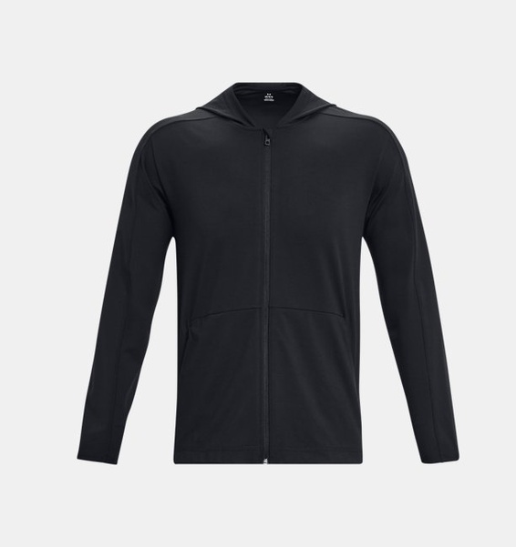 Siyah Erkek UA Meridian Tam Boy Fermuarlı Sweatshirt