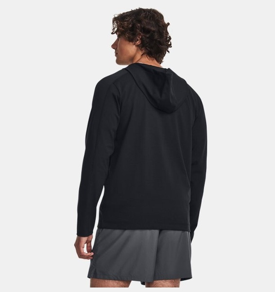 Siyah Erkek UA Meridian Tam Boy Fermuarlı Sweatshirt
