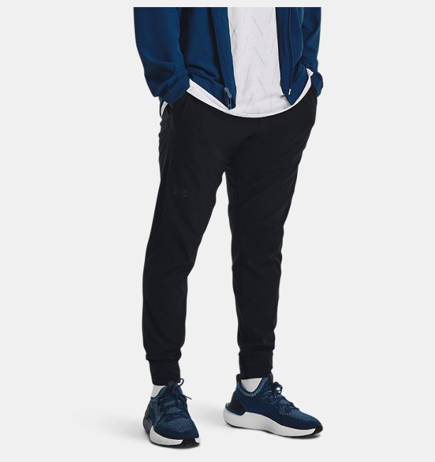 Erkek UA Unstoppable Textured Eşofman Altı Siyah