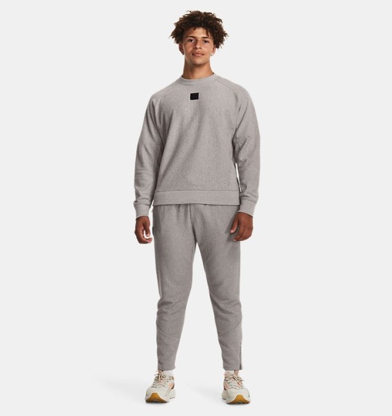 Gri Erkek UA Ottoman Fleece Tapered Eşofman Altı