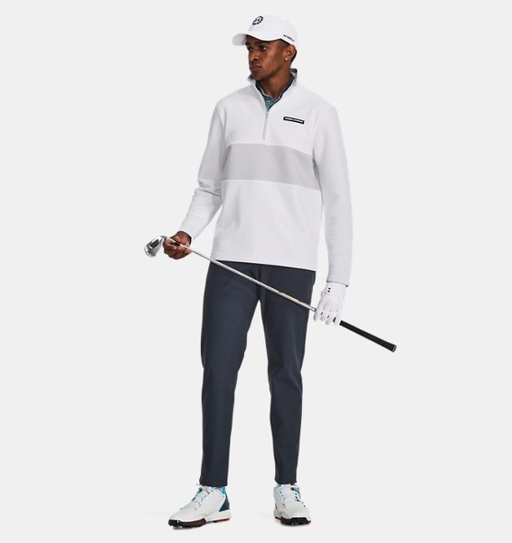 Beyaz Erkek UA Storm Daytona ½ Fermuarlı Sweatshirt