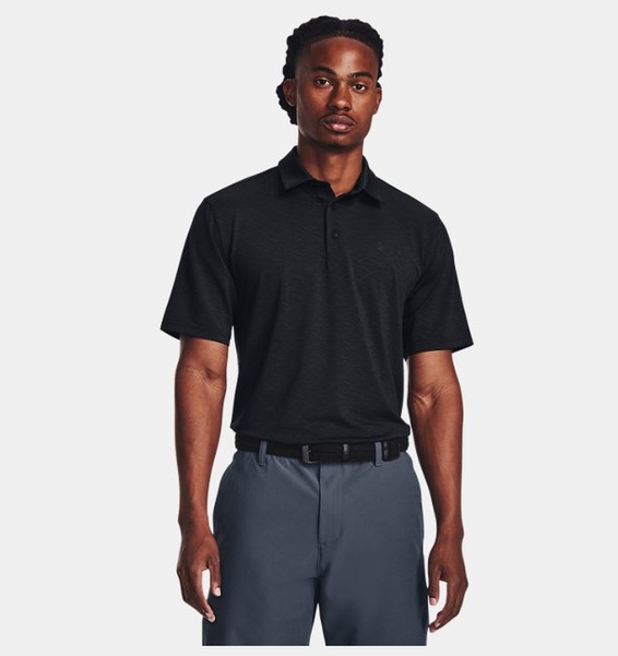 Siyah Erkek UA Playoff Birdie Jacquard Polo