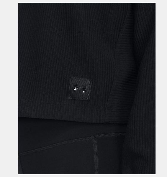 Siyah Kadın UA Ottoman Fleece ¼ Fermuarlı Sweatshirt