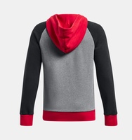 Erkek Çocuk UA Rival Fleece Script Colorblock Kapüşonlu Üst