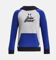 Erkek Çocuk UA Rival Fleece Script Colorblock Kapüşonlu Üst