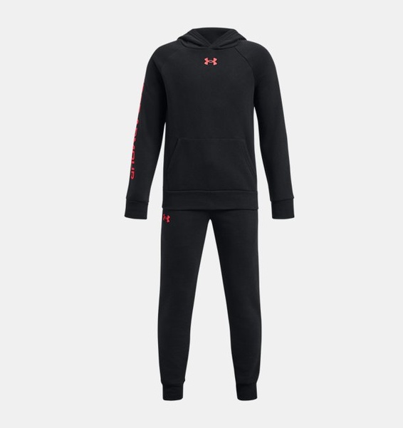 Siyah Çocuk UA Rival Fleece Eşofman Takımı