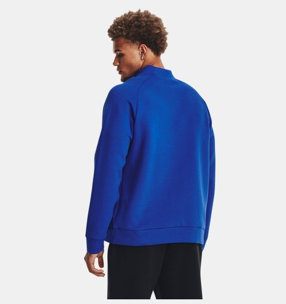 Mavi Erkek UA Unstoppable Fleece Mock Sweatshirt