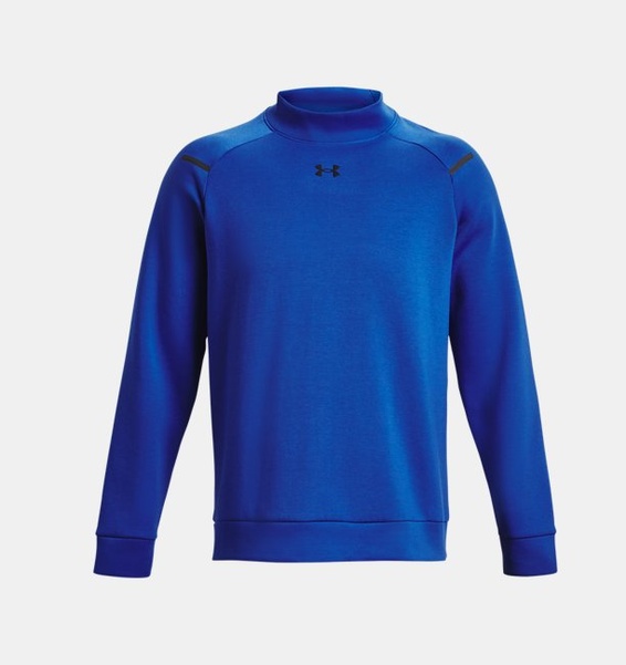 Mavi Erkek UA Unstoppable Fleece Mock Sweatshirt