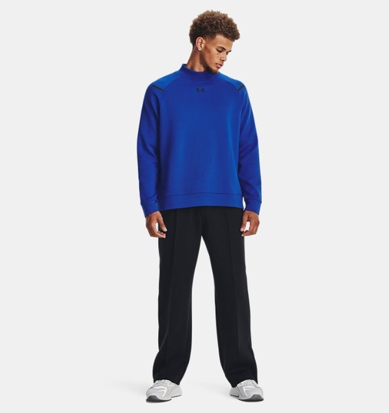 Mavi Erkek UA Unstoppable Fleece Mock Sweatshirt